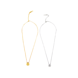 Collar de Acero Inoxidable con Colgante de Letra W, Estilo Clásico Unisex, Chapado en Oro, 1 cm, de una Sola Cara - Product Image 4