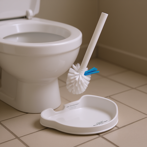 Oxo Ensemble de 2 brosses WC Good Grips avec bac de récupération pour le nettoyage de la salle de bain - Product Image 3