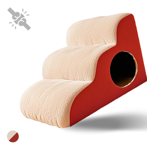 Nuovo robusto ergonomico Multi-Step <span class=keywords><strong>Pet</strong></span> scale per cani e gatti morbidi ad alta densità gradini antiscivolo scale di sicurezza per letto o divano - Product Image 1