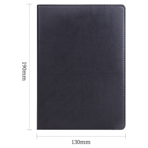 Deli 7902 Business Notebook 32K 80 Pages PU Leather Cover Thread Binding For Office Meeting Use - Product Image 2