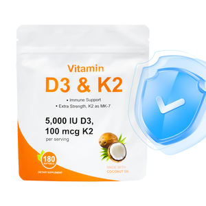 Vitamina D3 y K2 Softgels de alta calidad Fórmula natural para soporte diario y nutrición Vitamina D3 - Product Image 2