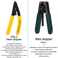 Kit d'outils FTTH à fibre optique avec SKL-6C Cleaver et compteur de puissance optique 4 en 1 et ensembles d'outils mécaniques de localisation visuelle de défauts
