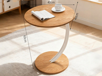 Mini table d'appoint ronde pour salon ou chambre à coucher