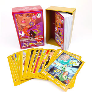 Jeu de tarot en feuille d'or Cartes à jouer <span class=keywords><strong>Oracle</strong></span> Boîte emballée en papier d'art Logo pour utilisation de jeu de poker Cartes d'<span class=keywords><strong>oracle</strong></span> de la <span class=keywords><strong>vie</strong></span> passée - Product Image 5
