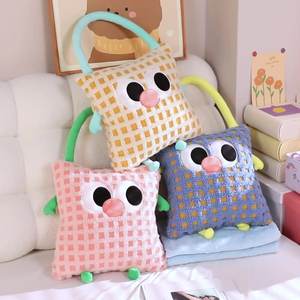 Big Eyes mignon sac Design <span class=keywords><strong>couverture</strong></span> et oreiller ensemble coton coussin noyau rempli fibre canapé oreiller - Product Image 5