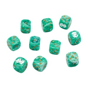 Phù Thủy Vua 16Mm Xúc Xắc Đặt Ngọc Trai Kết Thúc Màu Đen Biểu Tượng Tùy Chỉnh Kích Thước Tiêu Chuẩn Xúc Xắc Acrylic Cũng Đánh Bóng Mịn Edege Xúc Xắc - Product Image 5