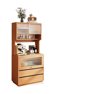 ตู้ข้างไม้สไตล์โมเดิร์นสำหรับช่องว่างในครัว ใช้ในบ้าน ตู้เก็บของแบบรวม ช่องเก็บ<span class=keywords><strong>ไมโครเวฟ</strong></span> - Product Image 1