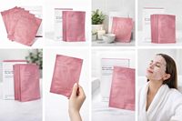 Sacs en aluminium et mylar imprimés sur mesure pour l'emballage de masques en feuille pour soins de la peau, masques de beauté hydratants et affinant les pores