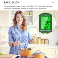 Testeur numérique de qualité de l'eau industriel 10 en 1 PH/EC/TDS/ORP/H2/Fertilité/Salinité/SG/Resistivité/Température pour aquariums et piscines