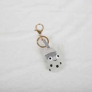 Gantungan Kunci Boba <span class=keywords><strong>Tea</strong></span> Rajutan Tangan Lucu, Mainan Cangkir Teh Susu Gelembung Benang Rajut, Boneka Kartun Kawaii, Gantungan Tas, Hadiah - Product Image 5