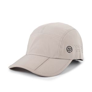Casquettes de baseball imperméables à séchage rapide Casquettes de course à 7 panneaux avec logo en caoutchouc personnalisé en gros - Product Image 4