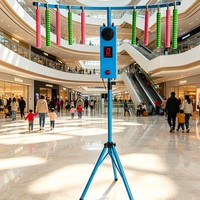 Máquina de Juego de Aleación de Reacción Rápida, Deportes de Interior/Exterior, Desafío de Velocidad Manual, Funciona con Monedas, Atrapa el Bastón, Parque de Trampolines