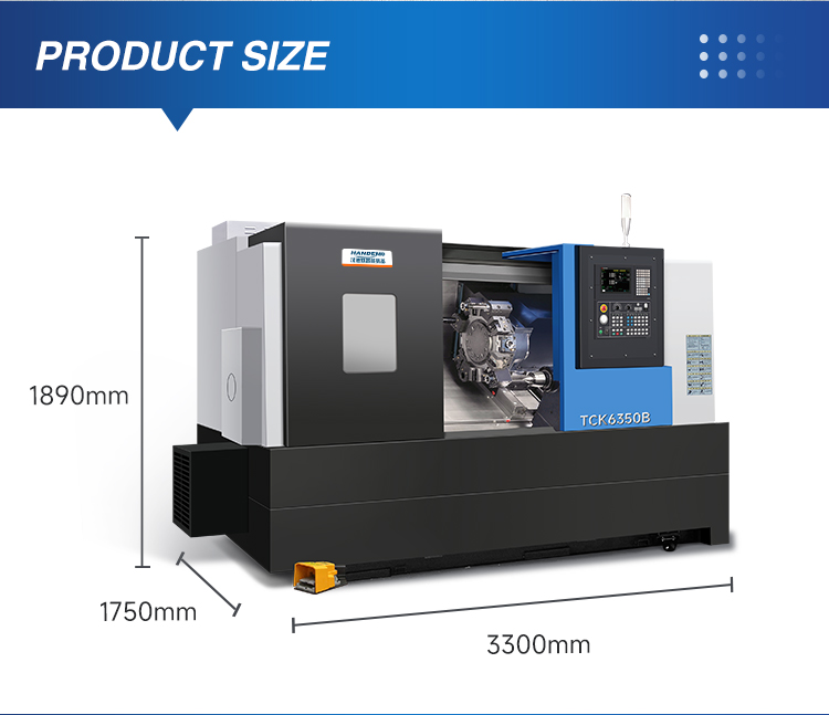 TCK6350b 3 Axis CNC Machine for Efficient Metal Turning with