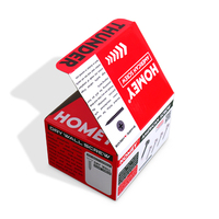 Bon marché, boîte postale d'emballage d'outil d'impression coloré avec logo personnalisé de qualité supérieure, boîtes en papier ivoire avec fenêtre en PVC