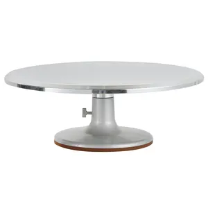 Factory supplier smooth and smooth bonsai display table cake rotating table