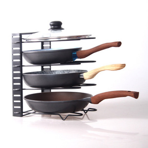 Support de rangement pour couvercles de casseroles, stockage à plusieurs niveaux pour casseroles et poêles, à faire soi-même - Product Image 3