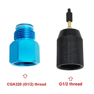 Adaptateur de recharge CO2 avec connexion filetée en alliage d'aluminium pour cartouche jetable pour cylindre - Product Image 5