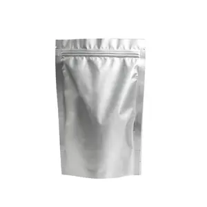 热卖15千克直立袋铝箔银拉链袋可定制尺寸茶宠物食品或牛奶安全功能