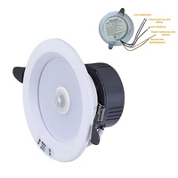 Lampe d'intérieur LED d'urgence Downlight rond de 6 pouces avec contrôle par capteur humain AC200-240V Downlight d'urgence rechargeable
