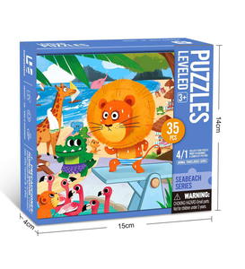 Ensemble de puzzles nivelés série animale en gros 24/30/35 pièces jouets éducatifs pour le développement des enfants jeux d'apprentissage en toute sécurité pour enfants - Product Image 6