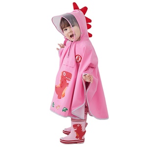 Casaco de chuva poncho dinossauro, capa de chuva para crianças, meninos, meninas, crianças, roupas escolares impermeáveis - Product Image 6