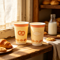 Gobelet en papier à double paroi isolé de 12 oz pour café, thé et boissons chaudes, gobelet jetable à emporter pour café, restaurant, restauration