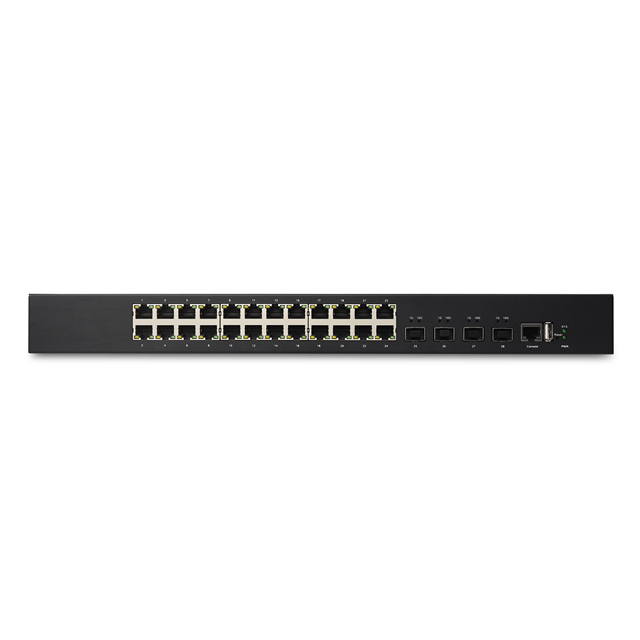 L3 10G Managed Fiber Ethernet Switch 4 1G/10G SFP+ Slot 24 10/100/1000Base-T(X) Ethernet Port High Speed