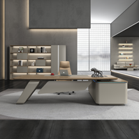 Bureau de direction de luxe à hauteur réglable avec rangement verrouillable – Poste de travail moderne haut de gamme pour manager