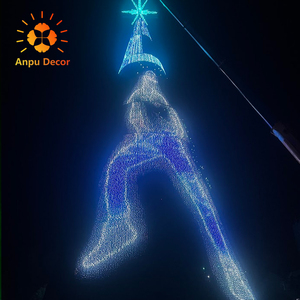 Árbol de Navidad Gigante LED ANPU de 40 Metros, Decoración Navideña con <span class=keywords><strong>Esferas</strong></span> <span class=keywords><strong>para</strong></span> Centros Comerciales - Product Image 4