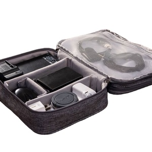 Custom Electronics Organizer Waterproof Travel <b>Cable</b> Bag, Dual Layer Storage for Phone, Charger, Power Bank - Product Image 4