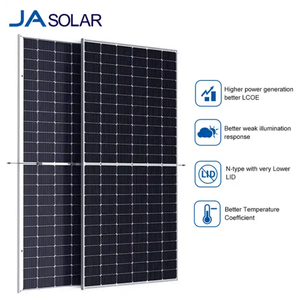 N loại hai mặt kính đôi hiệu quả cao JA năng lượng mặt trời 580W 590W 640W 715W Mono mô-đun năng lượng mặt trời jam66d46lb tấm solares <span class=keywords><strong>Rotterdam</strong></span> - Product Image 2