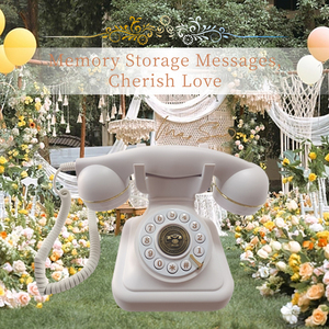 Euro classico libro di messaggi <span class=keywords><strong>Vintage</strong></span> festa di nozze raccogliere benedizioni antico portatile <span class=keywords><strong>telefono</strong></span> antico - Product Image 3