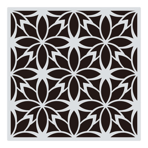 Décoration <span class=keywords><strong>de</strong></span> la maison en DIY, grand pack <span class=keywords><strong>de</strong></span> 8 pochoirs géométriques en plastique réutilisables <span class=keywords><strong>de</strong></span> 12 pouces pour l'artisanat, motifs géométriques exquis pour les murs - Product Image 6