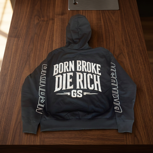 Conjunto de Chándal Urbano Personalizado para Hombre: Sudadera con Capucha de Cremallera Completa y Pantalones Holgados de Ripstop Bordados de Gran Tamaño - Product Image 4
