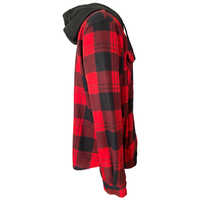 Stock de veste polaire à carreaux bon marché manteau épais à capuche chaud d'hiver en gros 6 couleurs en stock veste pour hommes pour l'hiver et l'automne