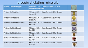 Formulación de alimentación animal Levadura Péptido Quelación Cu, Fe, <span class=keywords><strong>Zn</strong></span>, Mn, Co, I, <span class=keywords><strong>Se</strong></span> Minerales orgánicos Ingrediente alimenticio - Product Image 5