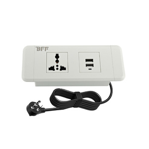 Máy tính để bàn điện Grommet 3 <span class=keywords><strong>inch</strong></span> Ổ cắm ổ cắm lõm <span class=keywords><strong>2</strong></span> AC Outlet & <span class=keywords><strong>2</strong></span> USB cho nhà bếp Countertop - Product Image 3
