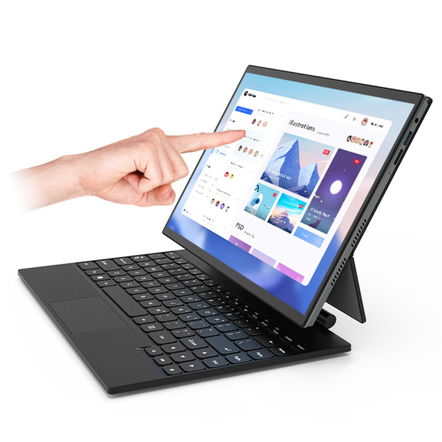 2026 Brand New 14 Inch 2.2K Touch Display Win11 Intel 12th N95 Quad Core 2 in 1 Tablet Laptop with Detachable Keyboard Notebook