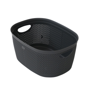 Cesto de Ropa Sucia Intreccio M Gris 370x280x180mm de PP - Product Image 1