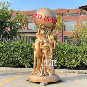 Caldo Fuso in Bronzo Pieno Formato <span class=keywords><strong>Il</strong></span> <span class=keywords><strong>Mondo</strong></span> è <span class=keywords><strong>Tuo</strong></span> Statua Scultura - Product Image 5