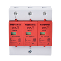 Parafoudre AC Medcamex MC-SB803P T2 80kA 220-380VAC pour systèmes solaires industriels et commerciaux anti-surtension