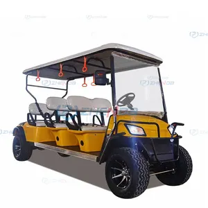 Yeni Model rahat hızlı elektrikli araba 8 koltuk havaalanı sepeti otobüs kulübü araba elektrikli Golf arabası Buggy gezi otobüsü
