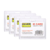 Porte-badge en plastique rigide transparent KEJEA T-847, porte-badge d'identification pour le bureau, porte-badge de travail