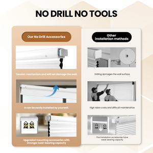 Tende a Nido d'Ape Motorizzate Smart Giorno e <span class=keywords><strong>Notte</strong></span>, Senza Fili, Senza Foratura, per Finestre - Product Image 6