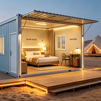 Maison conteneur préfabriquée en kit de style moyen-oriental, moderne, pour atelier, dortoir, bureau, hôtel, extérieur, avec panneaux sandwich, vente en gros