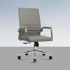 Chaise de conférence en cuir, mobilier de bureau, chaise d'accueil pour visiteurs, chaise de bureau exécutive en cuir avec accoudoirs pour le bureau - Product Image 5