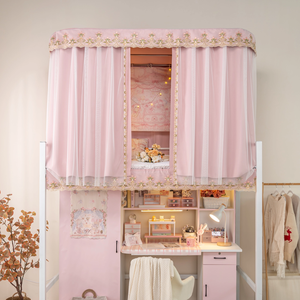 Tende <span class=keywords><strong>a</strong></span> baldacchino per la stanza della ragazza per il letto <span class=keywords><strong>a</strong></span> castello, dormitorio studentesco <span class=keywords><strong>tenda</strong></span> oscurante per le tettoie del letto - Product Image 3