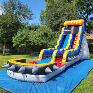 Tobogan acuatico hinchable commercial party jumping bounce house outdoor <b>inflatable</b> water slide for kids - Product Image 1