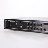 Amplificateur de préampli karaoké professionnel avec effets DSP Amplificateur de sonorisation stéréo 3 canaux pour l'amélioration du signal micro/AUX/USB