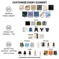 OEM Faible MOQ Logo personnalisé Nouvelle collection Printemps-Automne Ensemble jupe et gilet en maille extensible avec fente